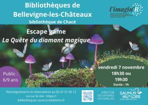 Affiche escape game Chacé 